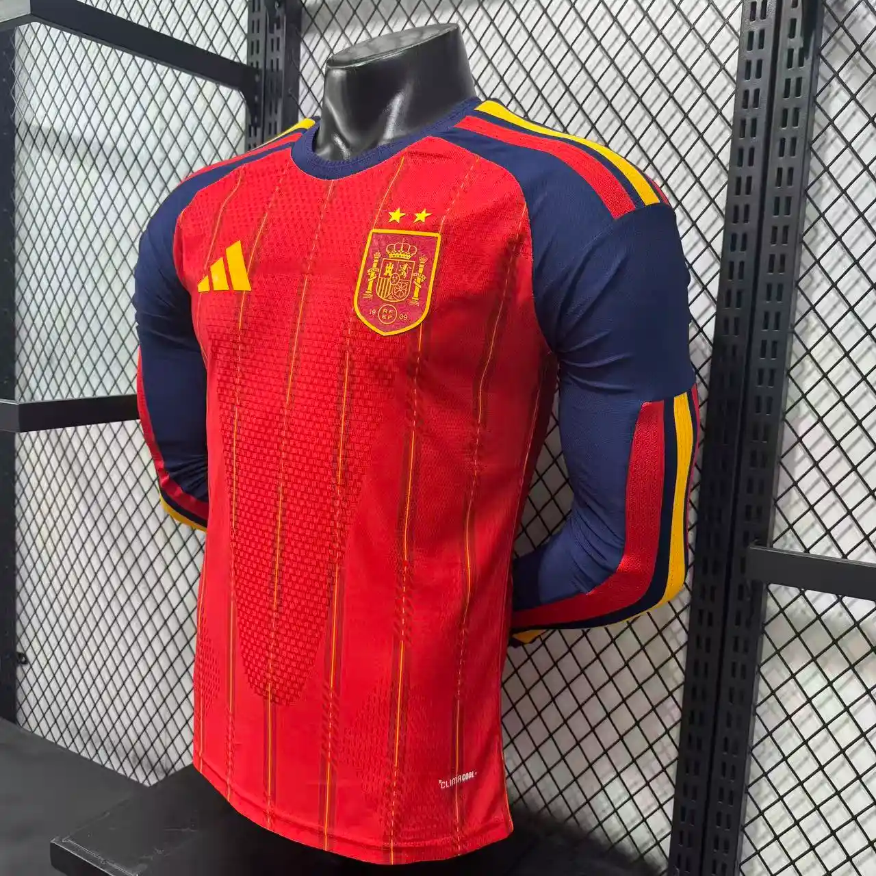 Spain 2026 Home 2 Stars Jersey - Long Sleeves Player Version - Image 3